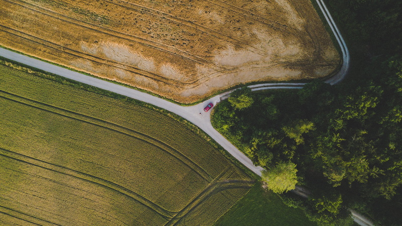environment, grass, 4K, airplane, mode of transport, green color, green, aerial, aerial View, mid-Air, scenics - nature, mode of transportation, no people