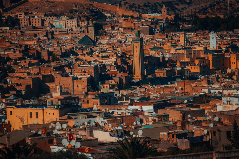 crowded, fes, 5K, building exterior, building, high angle view, city, townscape, daytime, urban, sunlight, s, house, day, backgrounds, architecture, eyeview