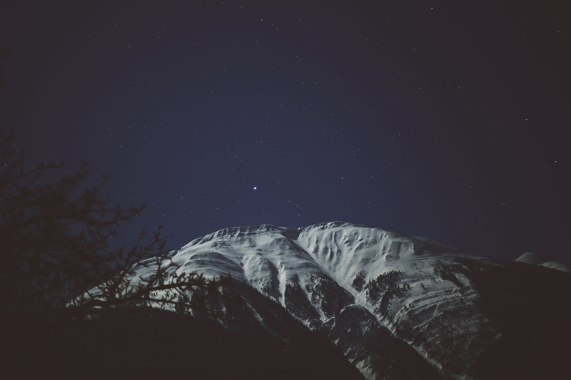 star, star field, night, time, tree, solid, eyeview, no people, low angle view, space, photo, peak, tranquility, formation, beauty in nature, rock - object