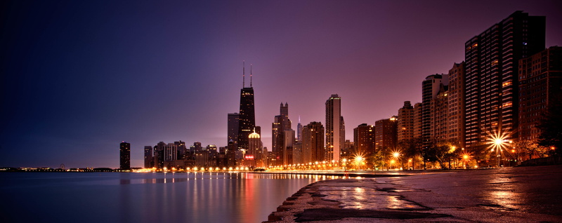 skyscrapers, coast, Chicago, skyscraper, city, 5K, IL, skyscapers