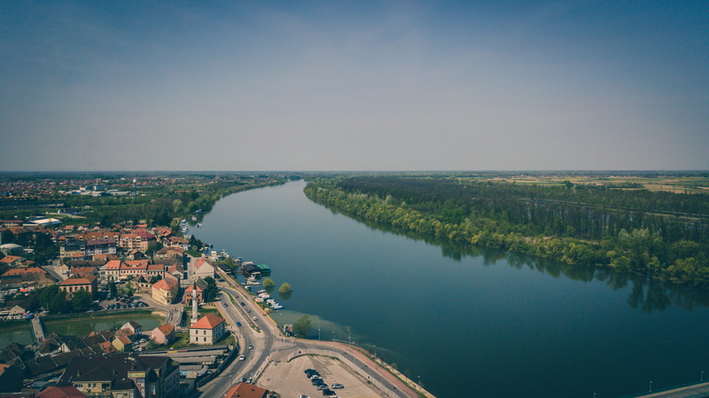 building exterior, scenery, brcko, architecture, clear sky, aerial view, 4K, bosnia and herzegovina, day, beauty in nature, tranquility, land, scenics - nature