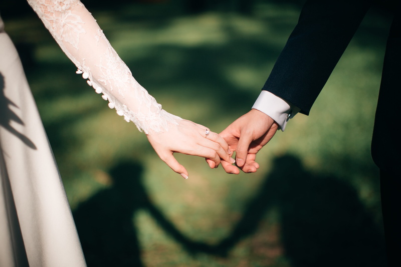 bonding, groom, real people, bride, 4K, hand, love, wedding ceremony, body part, married, outdoors, couple - relationship, togetherness, heterosexual couple