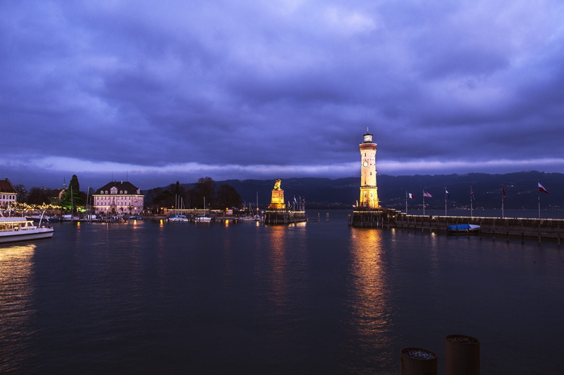 evening, outdoors, illuminated, dusk, bridge - man made structure, blue hour, travel destinations, reflection, sky, port, evening sky, city, government