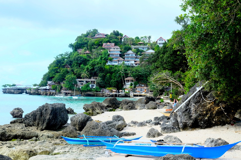 land, beauty in nature, solid, built structure, boat, nautical vessel, building exterior, mountain, trees, island, rock - object, 4K, houses, sea, tree