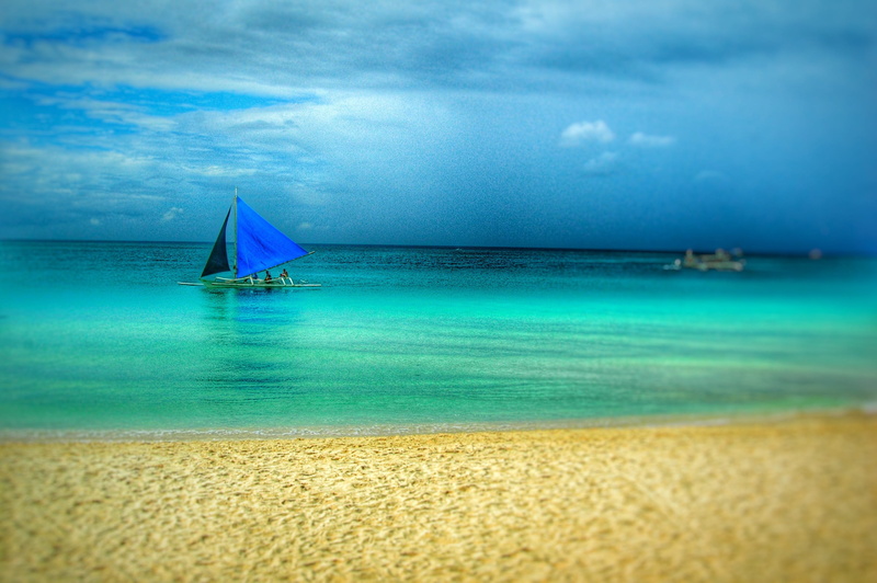 turquoise colored, nature, outdoors, beauty in nature, no people, malay, sailboat, land, beach, philippines, water, yacht, 2K, tranquility, ship, sail