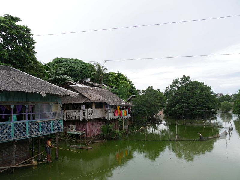 plant, cloud - sky, by the sea, tropics, asia, 4K, water, boracay, transportation, electricity, sky, day, house, cable, architecture, tree, houses, reflection