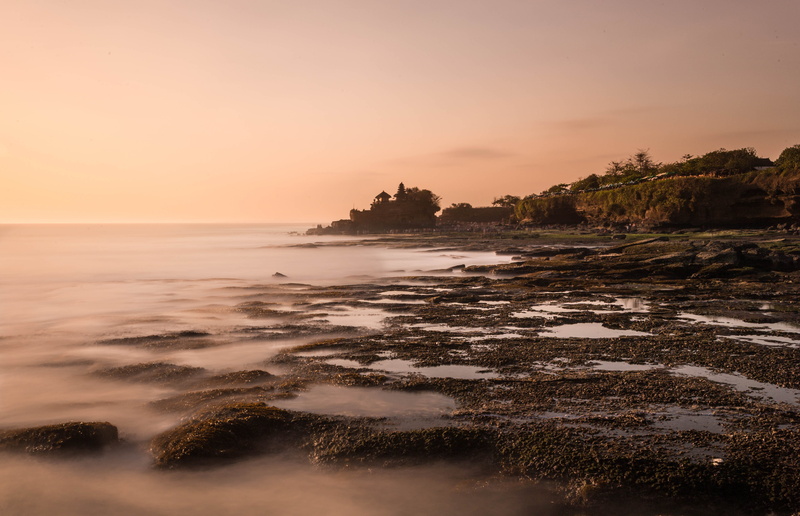 Kediri, Temple, 4K, rock - Object, ocean, sea, sunset, landscape, sepia, Tanah Lot, nature, Indonesia, near, beach, mountain, coastline, Bali, photo, dusk
