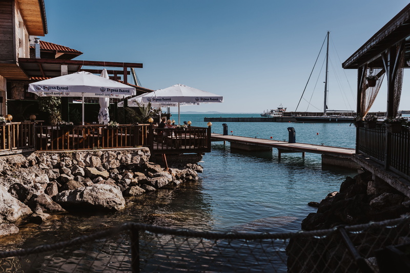 architecture, Nessebar, Bulgaria, no people, boats, solid, sky, town, Fishing boats, water, travel Locations, balkan, built structure, old, bridge - Man Made Structure