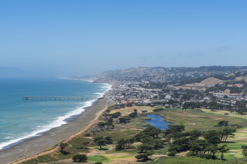 horizon, 1080P, outdoors, norcal, beach, pacific, no people, coastline, nature, travel, sky, land, sea, scenics - nature, beauty in nature, water, california