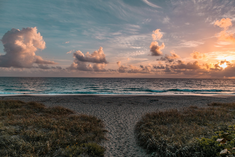 beach, blue, idyllic, sea, scenics - nature, heaven, water, non-urban scene, atlantic, plant, horizon, sand, beauty in nature, outdoors, sun, cloud - sky