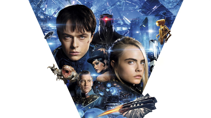Dane DeHaan, studio shot, illuminated, indoors, real people, Valerian and the City of a Thousand Planets, digital composite, front view, robot, wireless technology