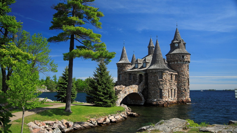islands, york, 2K, new, region, Architecture, boldt, castle
