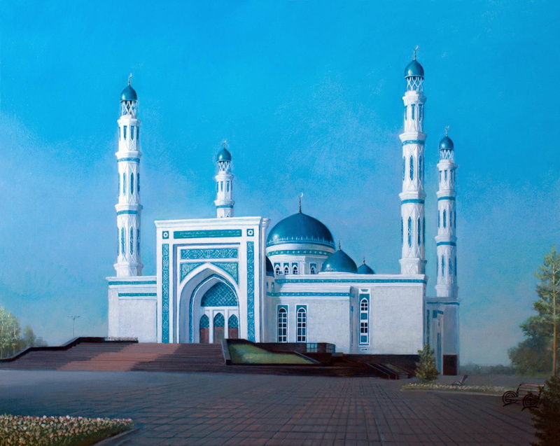Mosque in Karaganda, Aibek Begalin, Two thousand thirteen, 1080P, landscape