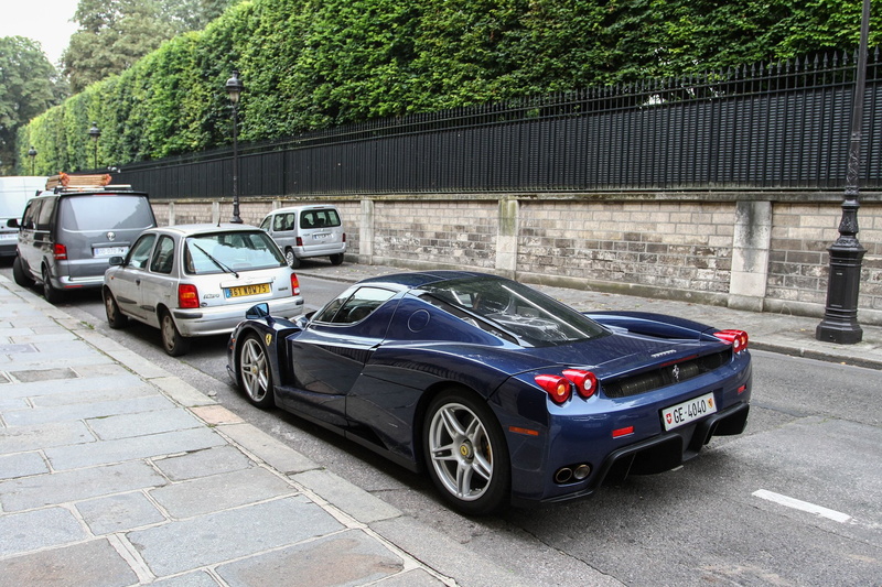 italia, blue, bleu, cars, ferrari, 1080P, enzo, supercars