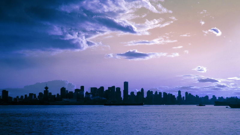 vancouver, skyline, city, 1080P, awesome, clouds, nature and landscapes