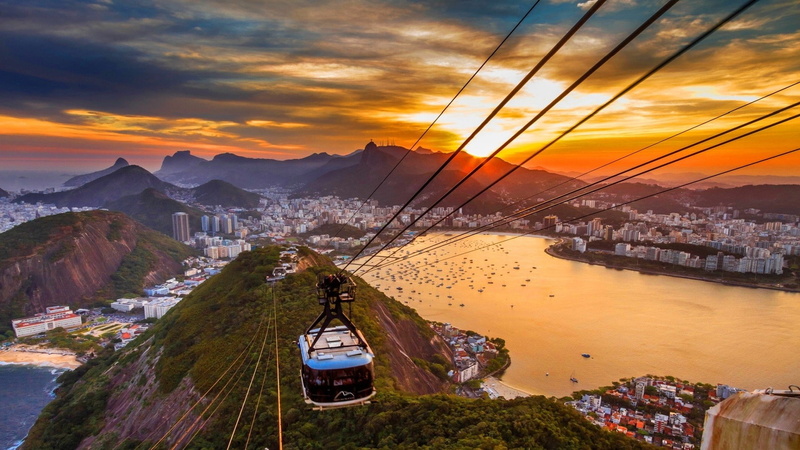 sky, cityscape, sunlight, Rio de Janeiro, 1080P