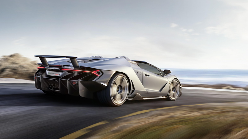 speed, roadster, 2017, 5K, rim, lamborghini centenario, supercar, motion, lamborghini, luxury car, black car