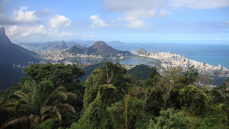 City, scenics, famous Place, building exterior, sea, Brazil, travel Locations, architecture, high angle view, 4K, scenics - nature, land, daytime, Rio De Janero