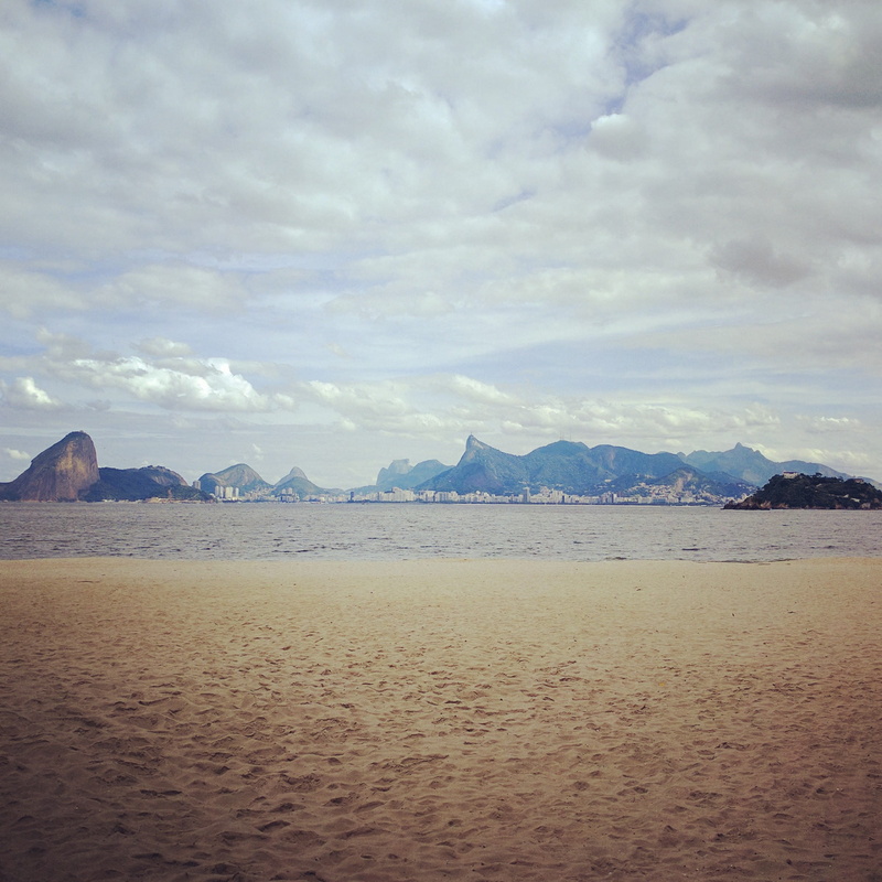 tranquility, guanabara, sky, sand, non-urban scene, lagoa, dois irmãos, water, christ, mountain range, cloud - sky, christ statue, 1080P, beach, land