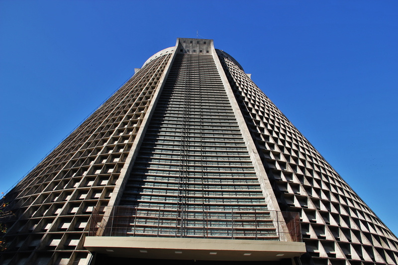 catholic church building, skyscraper, são sebastião, building, construction, 5K, office, sky, low angle view, worth a visit, known, unique, samba city