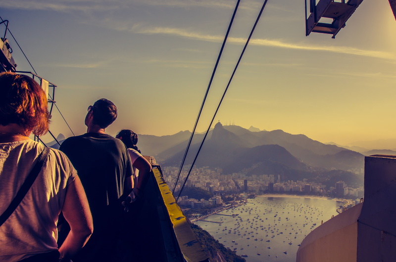 tourism, nature, christ the redeemer, nautical vessel, cloud - sky, men, mar, sky, cable car, water, cable, sunset, beach, mode of transportation, tourist