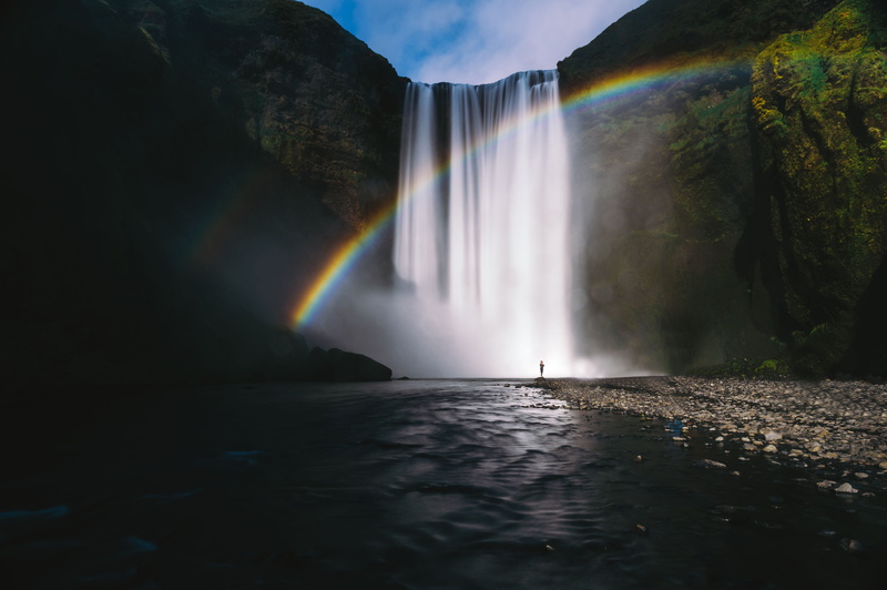 blurred motion, person, waterfall, no people, scenics - nature, green, mountain, waterfront, flowing, long exposure, 4K, beauty In Nature, idyllic, waterfalls