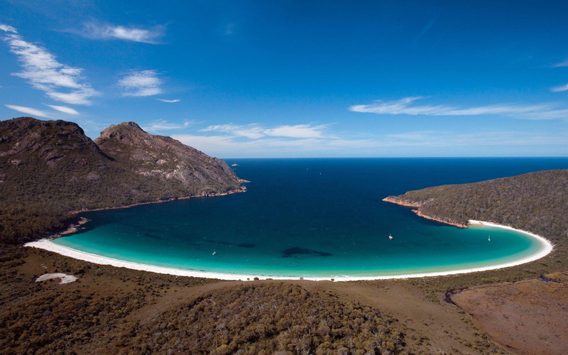 bahia, hills, 1080P, beach, oceans, sky, blue, surrounded, nature and landscapes