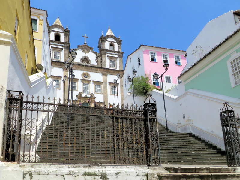 house, sunlight, plant, church, El Salvador, architecture, city, Brazilwood, residential district, el salvador of bahia, no people, Bahia, window, clear sky