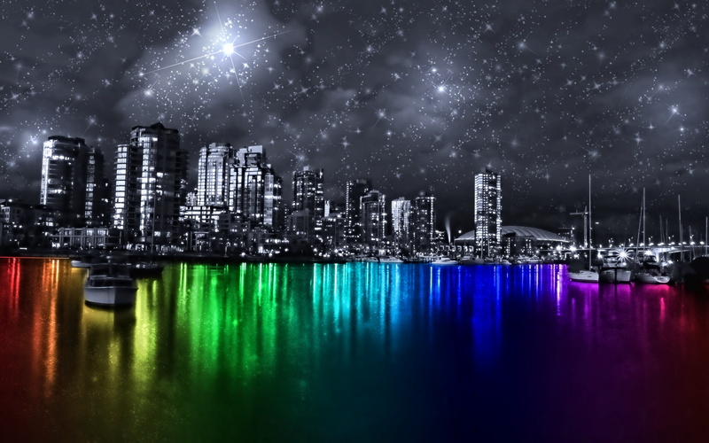 cities, multicolor, vancouver, 1080P