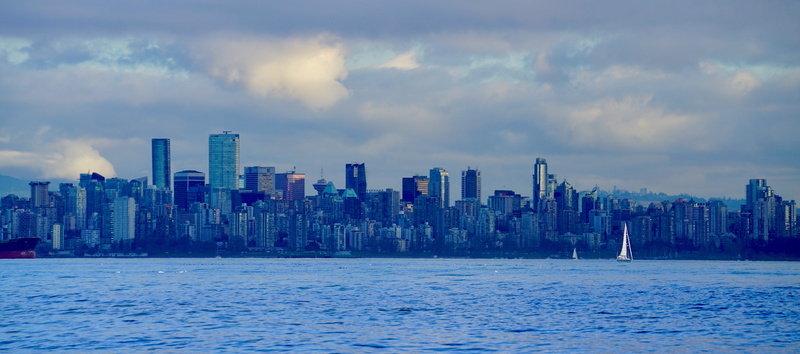 tower, building, skyscraper, urban skyline, no people, british columbia, financial district, city, outdoors, cloud - sky, vancouver bc, landscape, spire