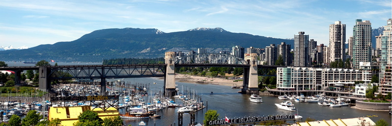 office building exterior, nautical vessel, connection, bridge, architecture, columbia british, outdoors, canada, downtown, building, no people, building exterior