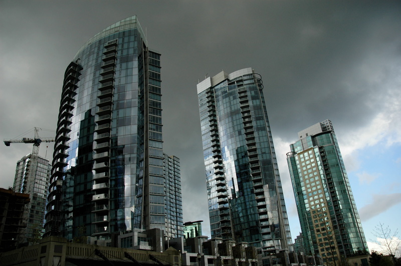 office, sky, downtown District, modern, Canada, apartment, office Building, outdoors, tall - high, urban Scene, buildings, financial district, high, low angle view