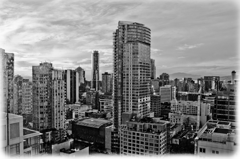 financial district, no people, landscape, modern, architecture, tower, tourists, office building exterior, tall - high, day, canada, urban skyline, vancouver downtown