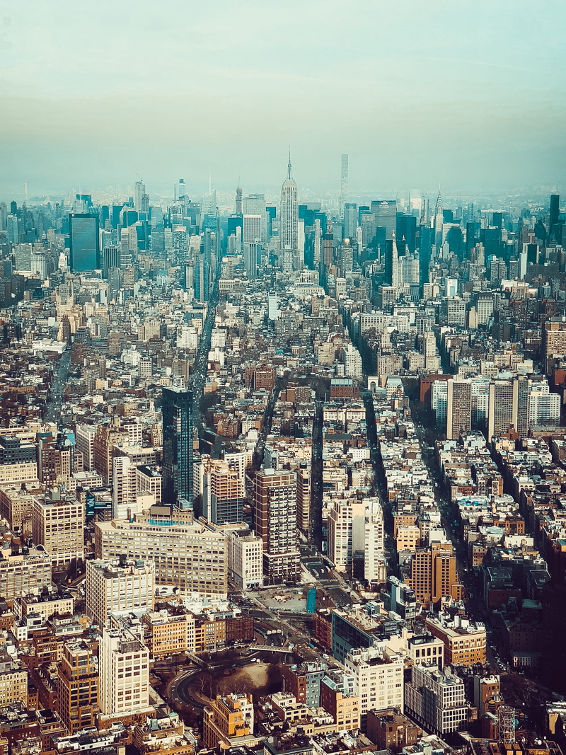 4K, financial District, new York State, tower, empire State Building, office Building, travel Destinations, manhattan - New York City, high Angle View