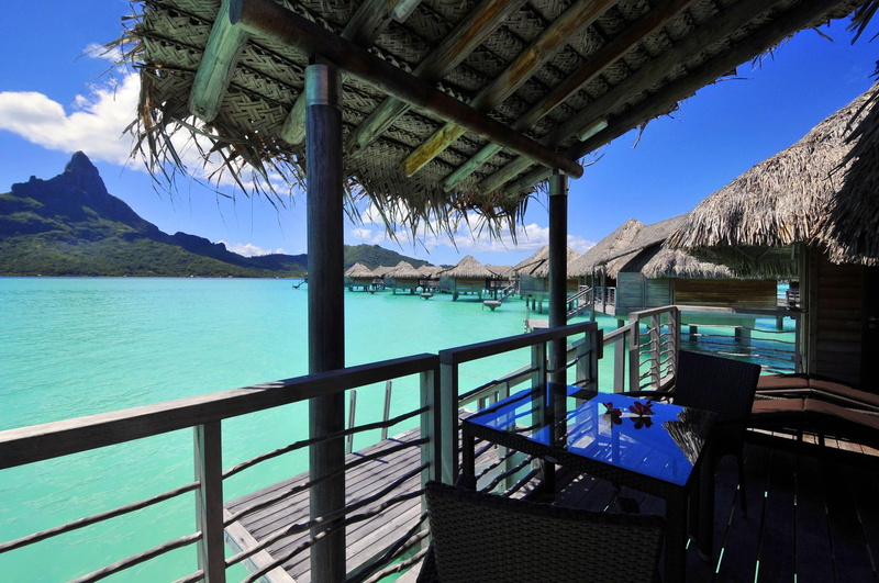 paradise, tropical, bora-bora, view, island, ocean, water, atoll, 2K, lagoon, polynesia, tahiti, bora, bungalow, villa