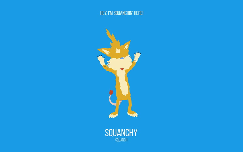 1080P, Squanchy, minimalism, cartoon, Rick and Morty