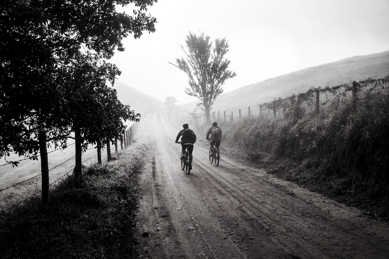 leisure activity, trail, holidays, trip, real people, two, fog, walking, togetherness, sport, adventure, tree, riding, outdoors, landscape, plant, brazil