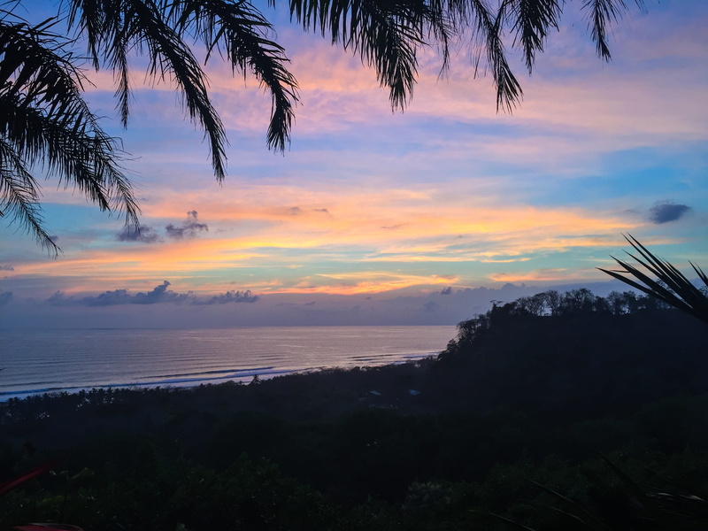 mal pais, sunset, jungle, idyllic, tropical climate, tranquility, land, coast, cloud - sky, nicoya peninsula, sky, beauty in nature, trees, tranquil scene