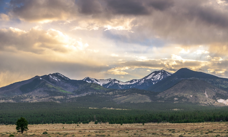 4K, mountain peak, snowcapped mountain, nature, land, forest, cold temperature, mountains, cloud - sky, landscape, mountain range, non-urban scene, sunset crater