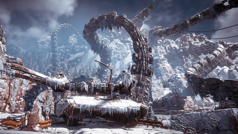 Horizon: Zero Dawn Frozen Wilds, cold, horizon zero dawn, video games, tank, Horizon: Zero Dawn, rust, 4K