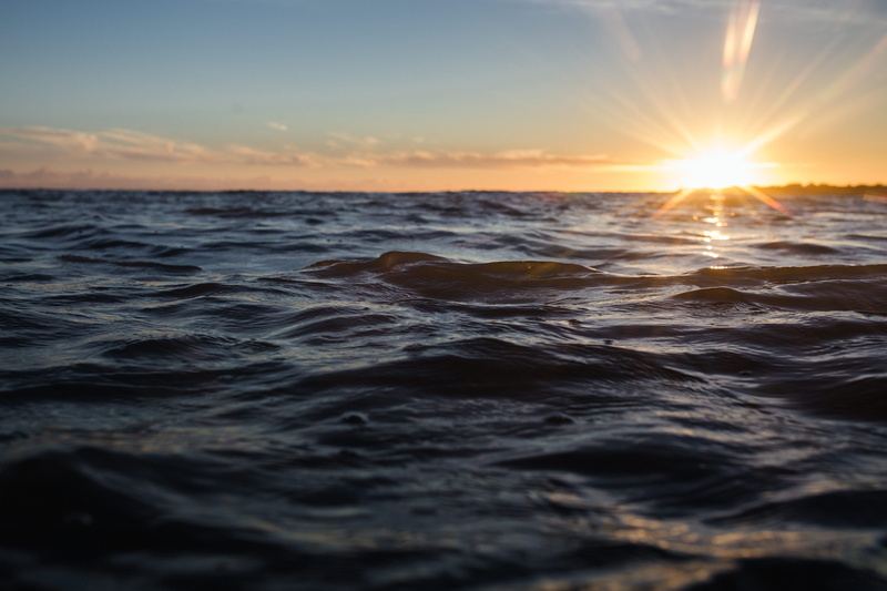 sea, sun, horizon, 5K, ocean, sun glare, no people, waterfront, beauty in nature, dawn, tranquility, horizon over water, outdoors, tranquil scene, motion