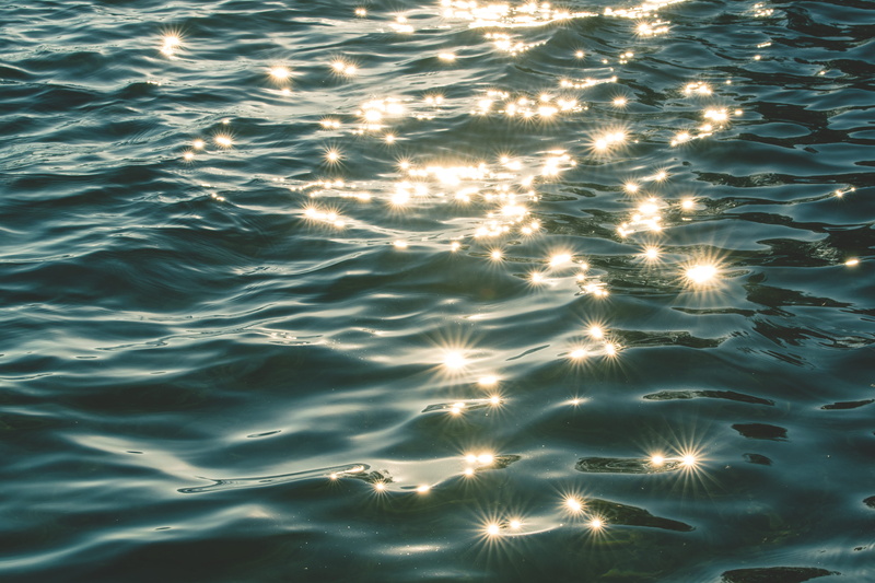 high angle view, sunlight, frame, nature, water, luminescence, shiny, glare, full frame, illuminated, shallow, pool, reflection, waves, shot, ocean, pattern