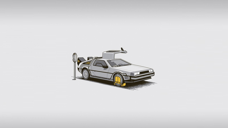x, artwork, hd, future, art, entertainment, 1080P, delorean, Back to the Future, dmc, backgrounds, fine, funny, back