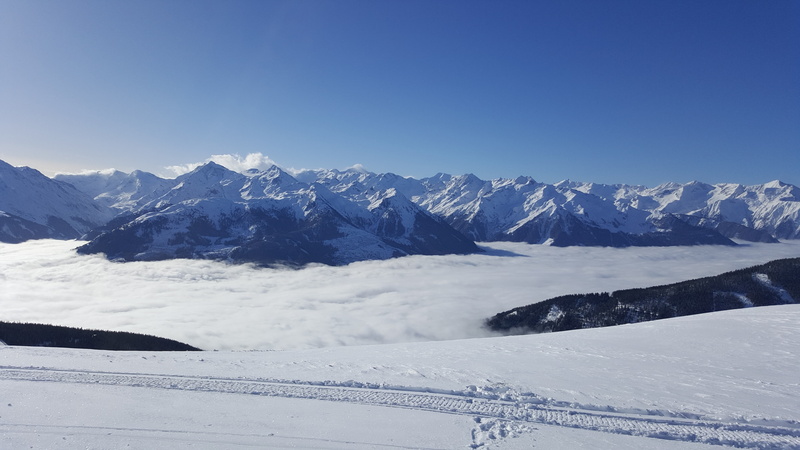 nature, beauty in nature, clear sky, outdoors, cold temperature, sky, winter, snowcapped mountain, blue, ski, alps, no people, alpbach, photography, 5K