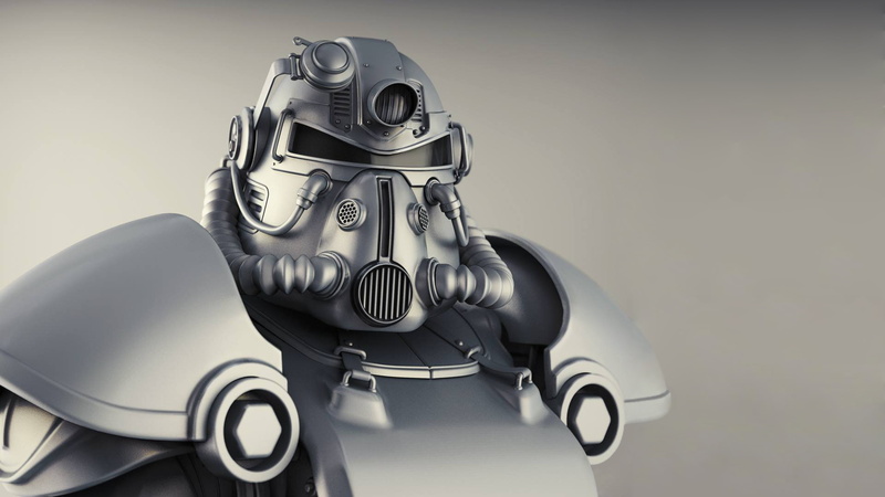 T-51b Power Armor, 1080P, Bethesda Game Studios, Bethesda, Fallout 4, The Art of Fallout 4, Bethesda Softworks