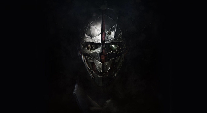 mystery, corvo, studio shot, headshot, red, Games, 1080P, horror, gray, anger, one person, Other Games, dishonored, aggression, attan, looking at camera