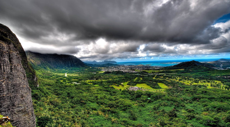 non-urban scene, environment, green color, storm, rain, nature, no people, overcast, dramatic landscape, valley, travel destinations, cloud - sky, plant
