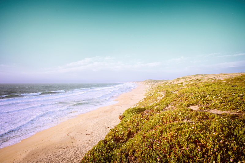 california, horizon over water, cliffs, idyllic, land, water, wave, cliff, outdoors, monterey, sky, beauty in nature, waves, no people, day, beach, ocean