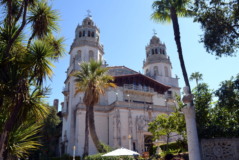 low angle view, spirituality, america, architecture, religion, nature, hearst castle, california, place of worship, castle, building exterior, monterey
