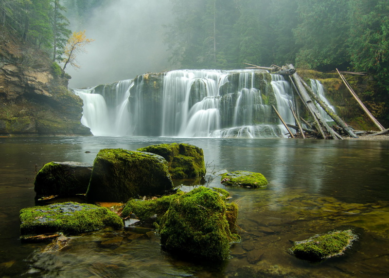 waterfall, Gifford Pinchot, Washington, 1080P